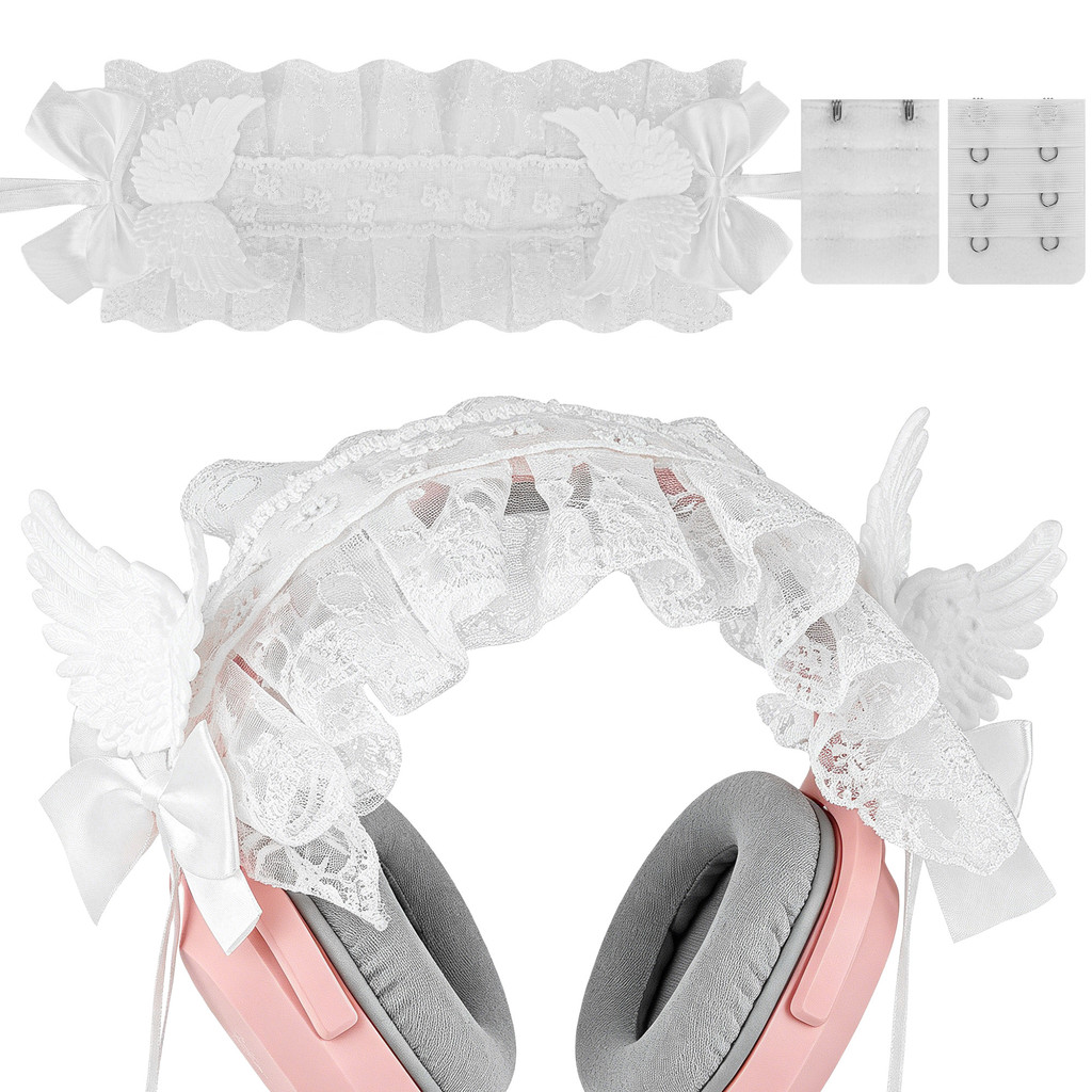 Geekria Cute 3D Wings Decor Capa Para Fone De Ouvido Compatível Com Sony , Sennheiser , HyperX E Muito Mais , Jogos Fone