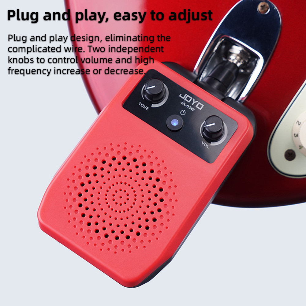 Telbr JOYO JA-05W Amplificador De Guitarra Elétrica Plug and Play BT Sem Fio 5W Tipo C Recarregável Mini Caixa De Som 6.