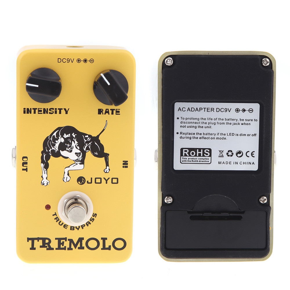 fgstbr Joyo JF-09 Pedal De Efeito De Guitarra Tremolo True Bypass