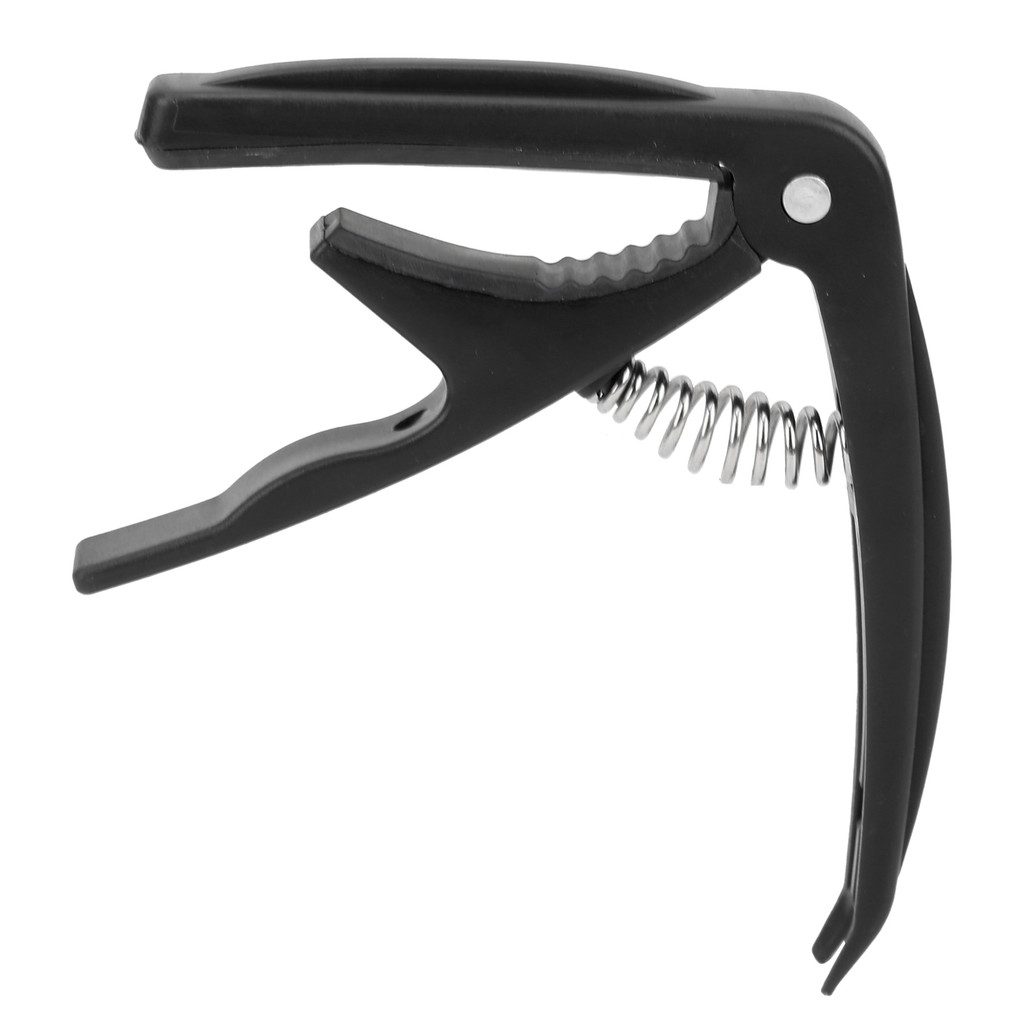 Tgbr Guitarra Capo Fixação ABS Escudo Instrumento De Cordas Jogando Acessórios De Afinação Com Springbrilhante Preto
