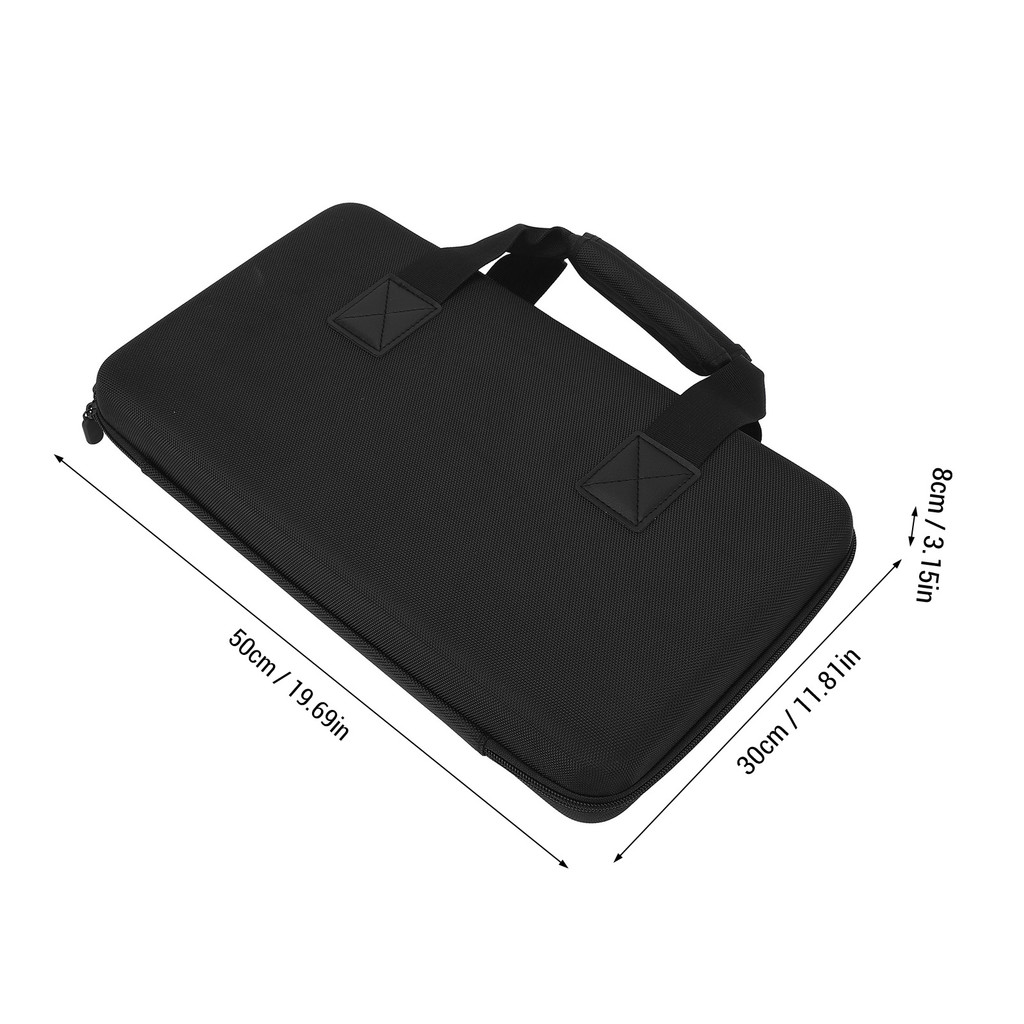fgstbr DJ Controller Hard Case 50x30x8cm Bolsa De Armazenamento Portátil De 2 Canais Para DDJ FLX4 400 SB2 SB3 RB