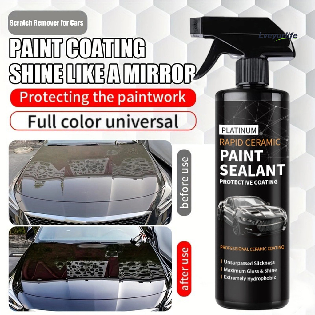 Lveyurlife Revestimento Automotivo Iluminar Melhorar A Superfície Da Pintura Restaurar Brilho Espelho Textura Repelente