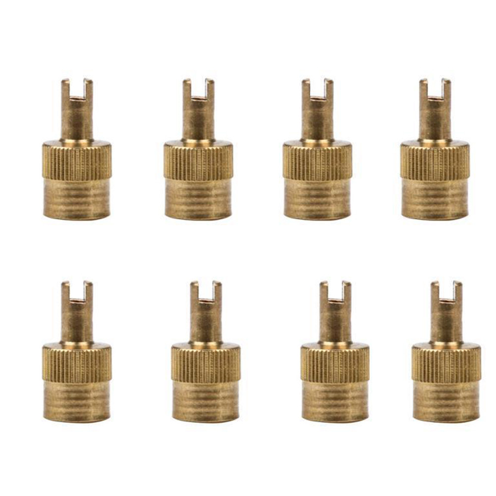 SHENYOU 8 Peças Tampas Universais Da Haste Válvula Schrader Do Pneu De Cobre Automotivo 8V1 Jantes Capa Contra Poeira
