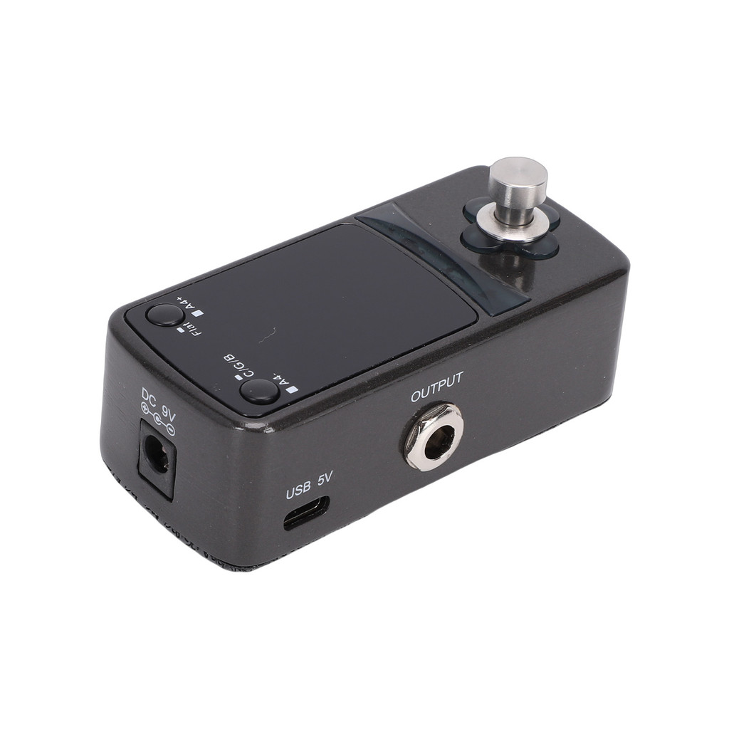 Telbr Afinador De Pedal De Guitarra Mini Efeitos True Bypass Tela De Exibição De Alta Impedância 3 Modos De Afinação Lig