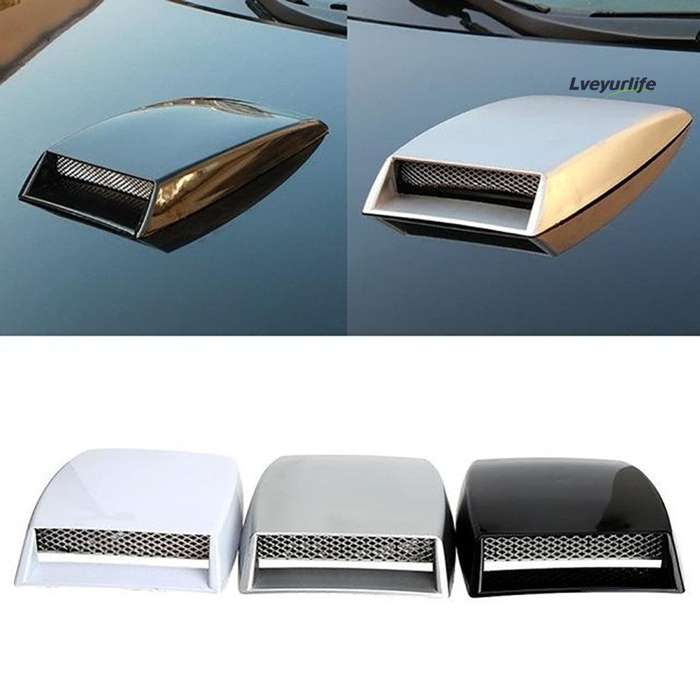 Lveyurlife Universal Car-Styling Capô Fluxo De Ar Entrada Ventilação Capa Adesivo Decoração Exterior