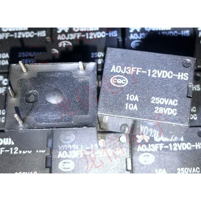 Novo Relé AOJ3FF-12VDC-HS , 4 Pinos , 10A Para Eletrodomésticos