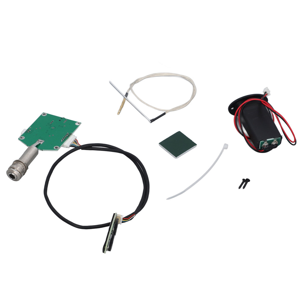 Kit De Captação Piezo Para Guitarra sicibr Sistema De Pré-Amplificador A Bordo Acústico Com Botão De Controle De Tom De