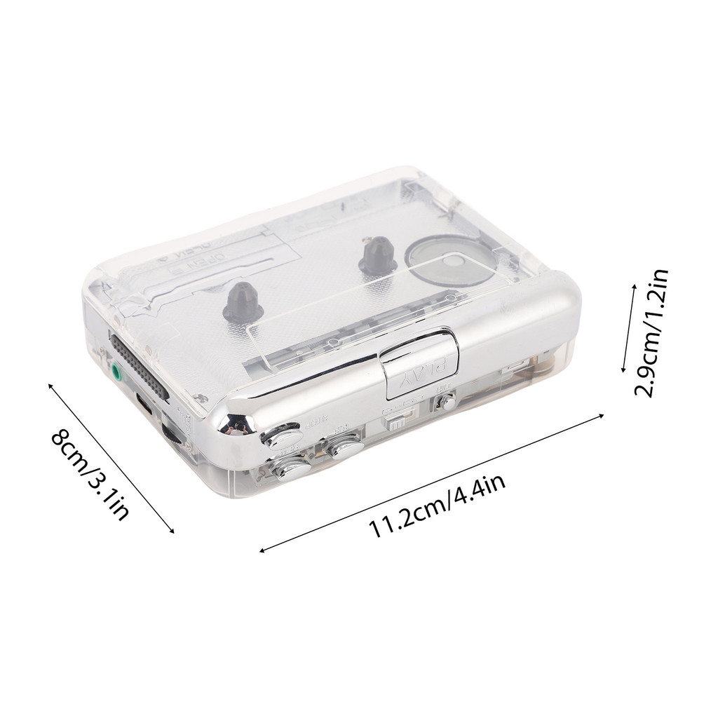 fgstbr Tonivent Cassete Portátil Para MP3 Player Mini Conversor De Fita Entrada De Fone De Ouvido De 3.5mm Captura De CD