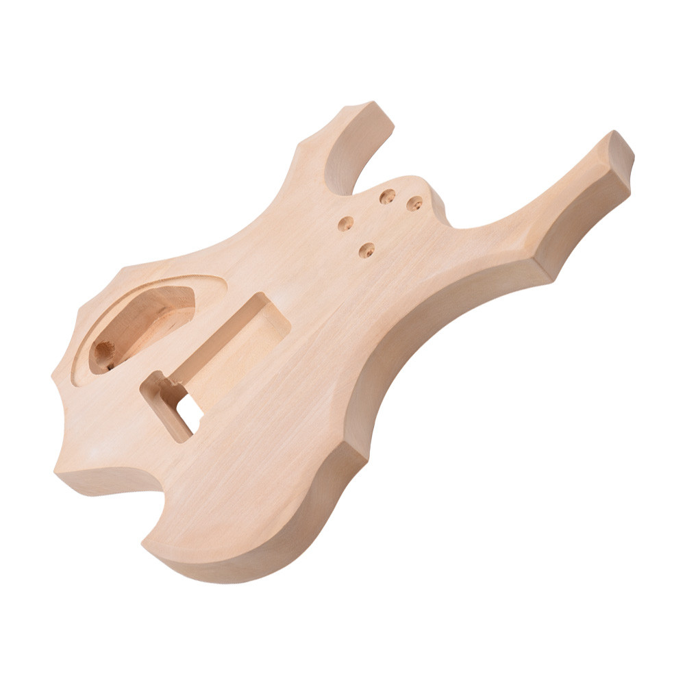 cpnobr DIY Guitarra Elétrica Corpo Inacabado Barril Peças De Reposição De Madeira Em Branco