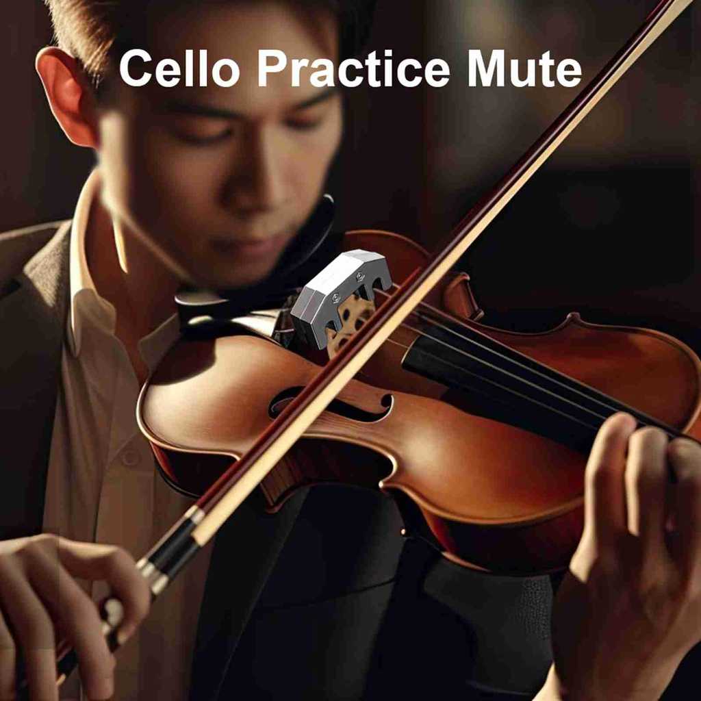 fgstbr Violoncelo Practice Mute Metal Silenciador Peças De Reposição Para Instrumentos Musicais Prática Noturna Final