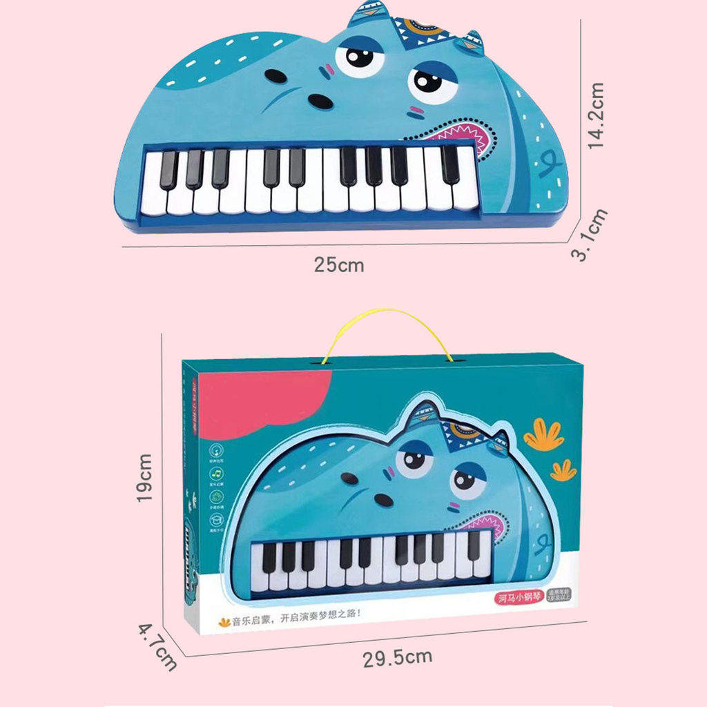 Teclado De Piano fgstbr Para Crianças , Desenho Animado , 22 Teclas , Animais Educativos Infantis , Brinquedos Eletrônic