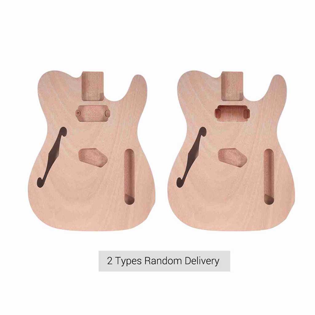 Telbr Corpo De Guitarra Elétrica Inacabado , Barril Em Branco , Faça Você Mesmo , Mogno E Peças De Madeira Composta , Ac