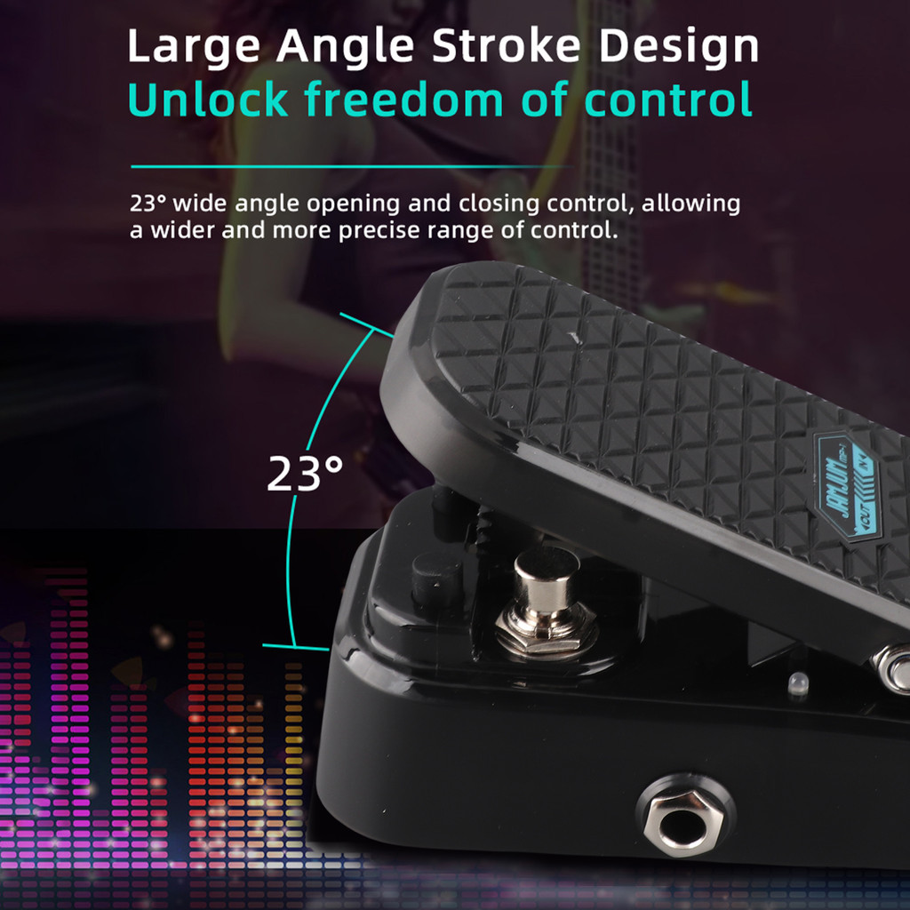 fgstbr Guitar Wah Pedal De Volume 2 Efeitos De Função Com Indutor Blindado RM Para Elétrico