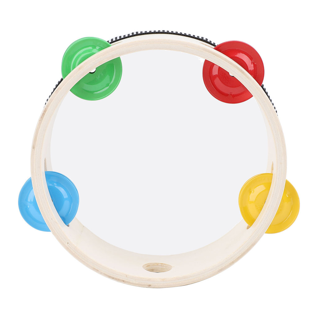 Tambor De Pandeiro wohobr Para Crianças E Adultos , Instrumento De Percussão Educacional Musical Portátil De 6 Polegadas