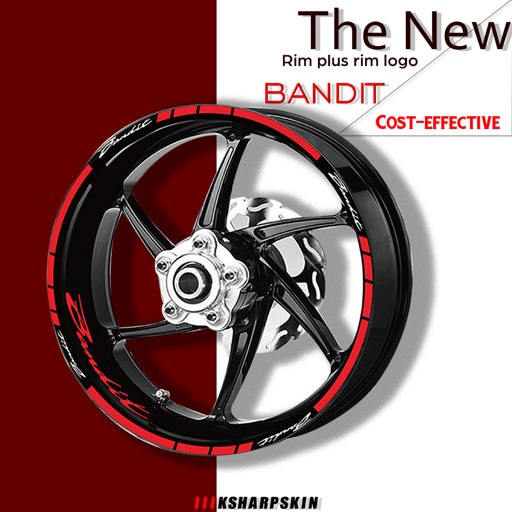 Adesivo Refletivo Para Roda De Motocicleta E Logotipo De Aro , Decalques De Proteção Decoração De Pneus Suzuki bandit 12