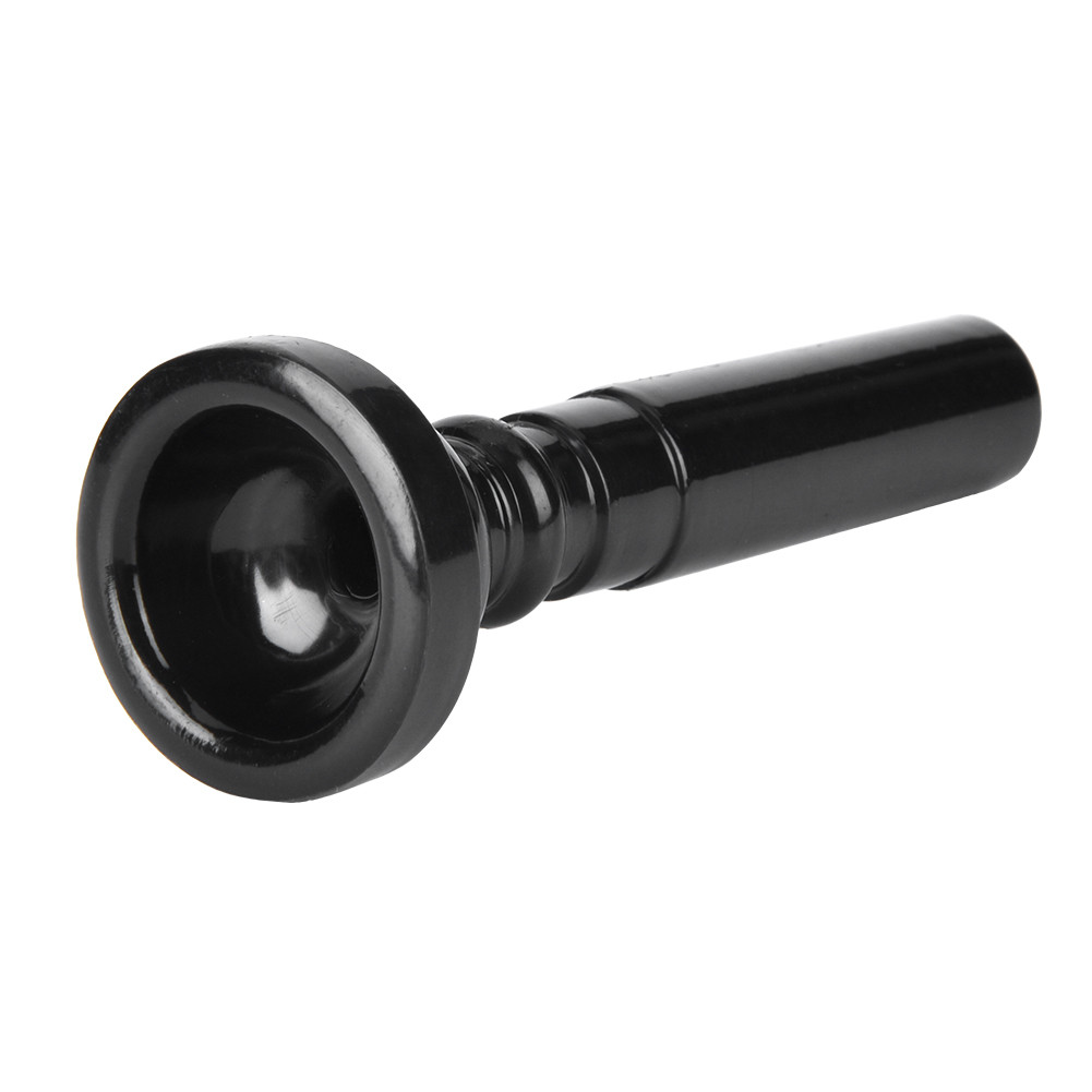 Acessório De Instrumento Musical De Bocal De Trompete De Chifre Francês ABS Durável (Preto)