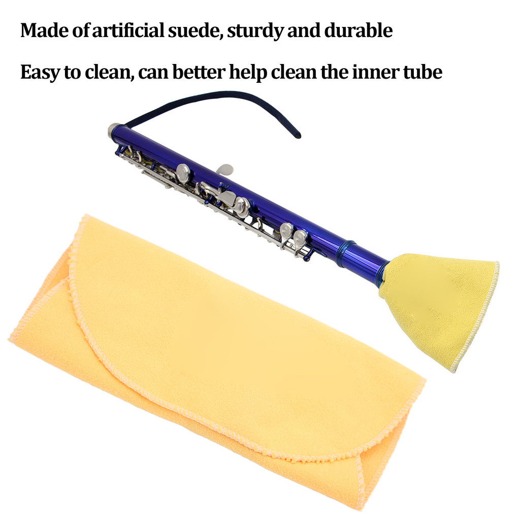 Telbr 5 Peças Cotonete De Pano De Limpeza Boa Absorção De Água Lavável Uso Repetido Kit De Flauta Macia Para Saxofone Cl
