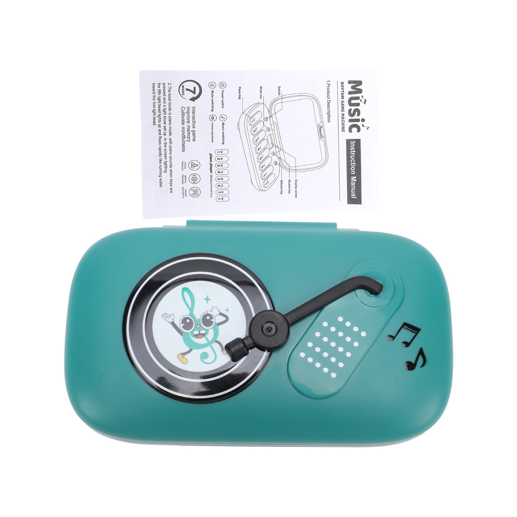 sicibr Teclado Eletrônico Portátil Mini Piano Digital Com Ritmos Musicais De 7 Modos Para Prática De Velocidade Manual P