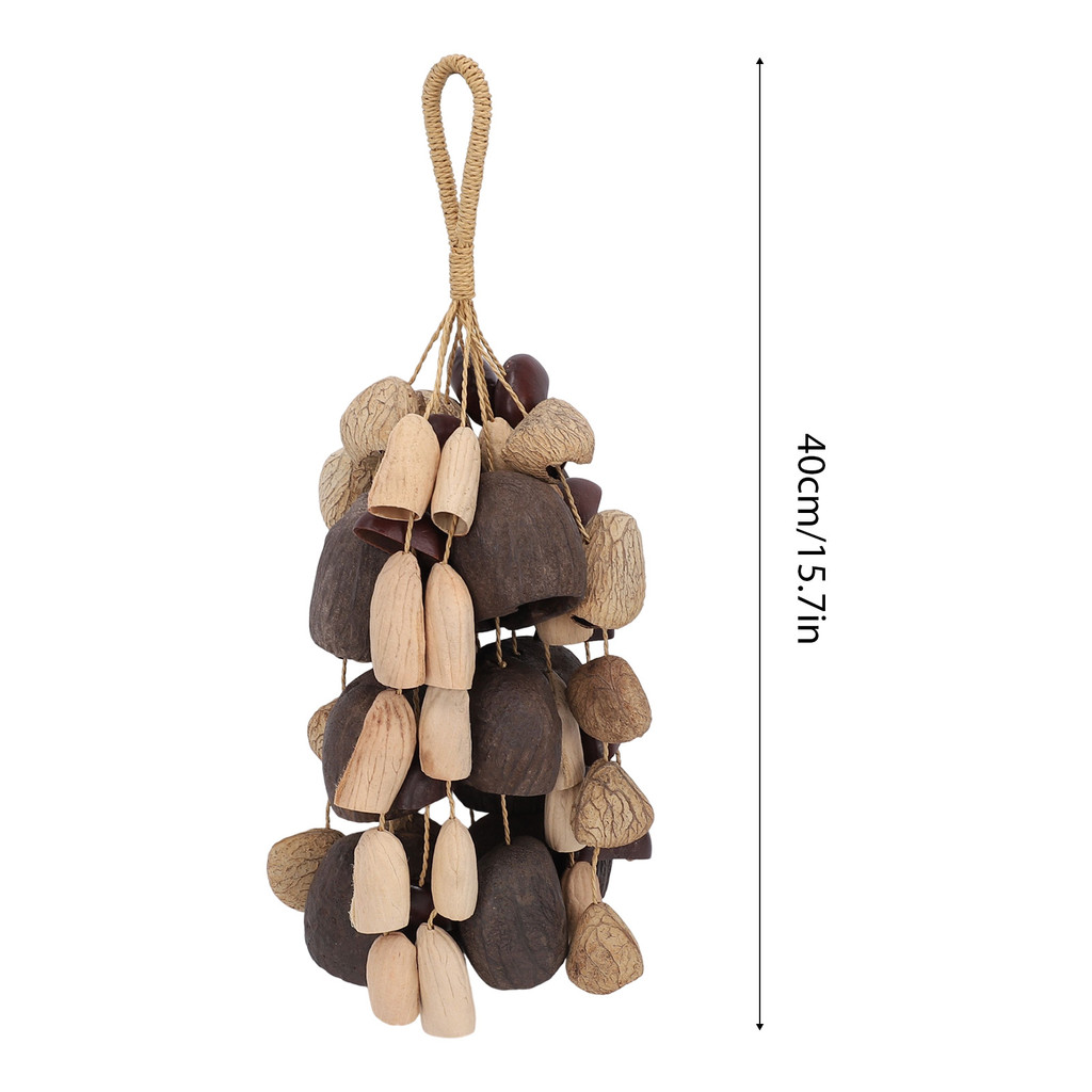fgstbr Carrilhão De Vento De Concha Natural Feito À Mão Composto De 54 Instrumento De Meditação De Ioga Nutshell 4 Tipos