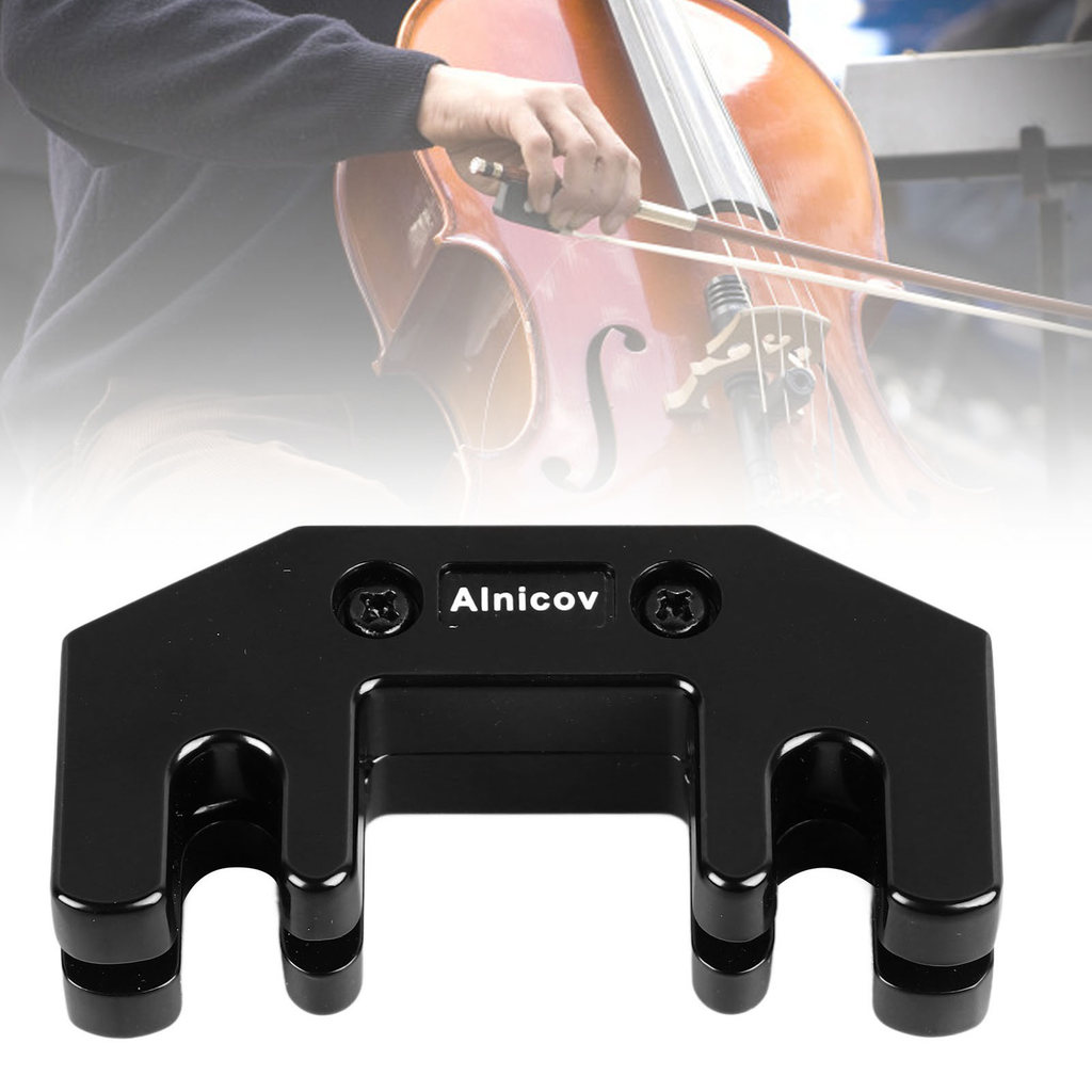 cpnobr Violoncelo Practice Mute Metal Silenciador Ajustável Para Arco Instrumento Musical Acessórios BA37 Preto