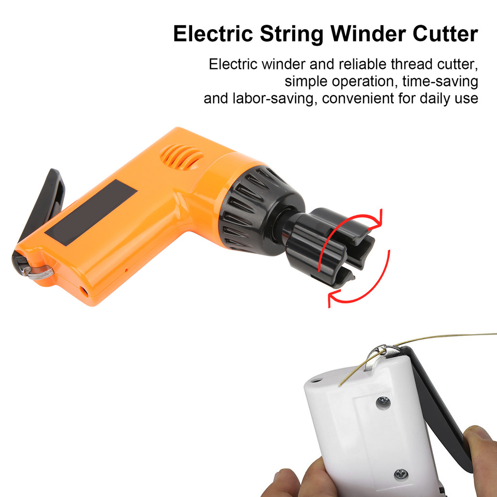 toelbr Enrolador De Corda Pequena Luz Acessórios De Instrumento Multifuncional Para Ukulele 2.7-4.3VOrange