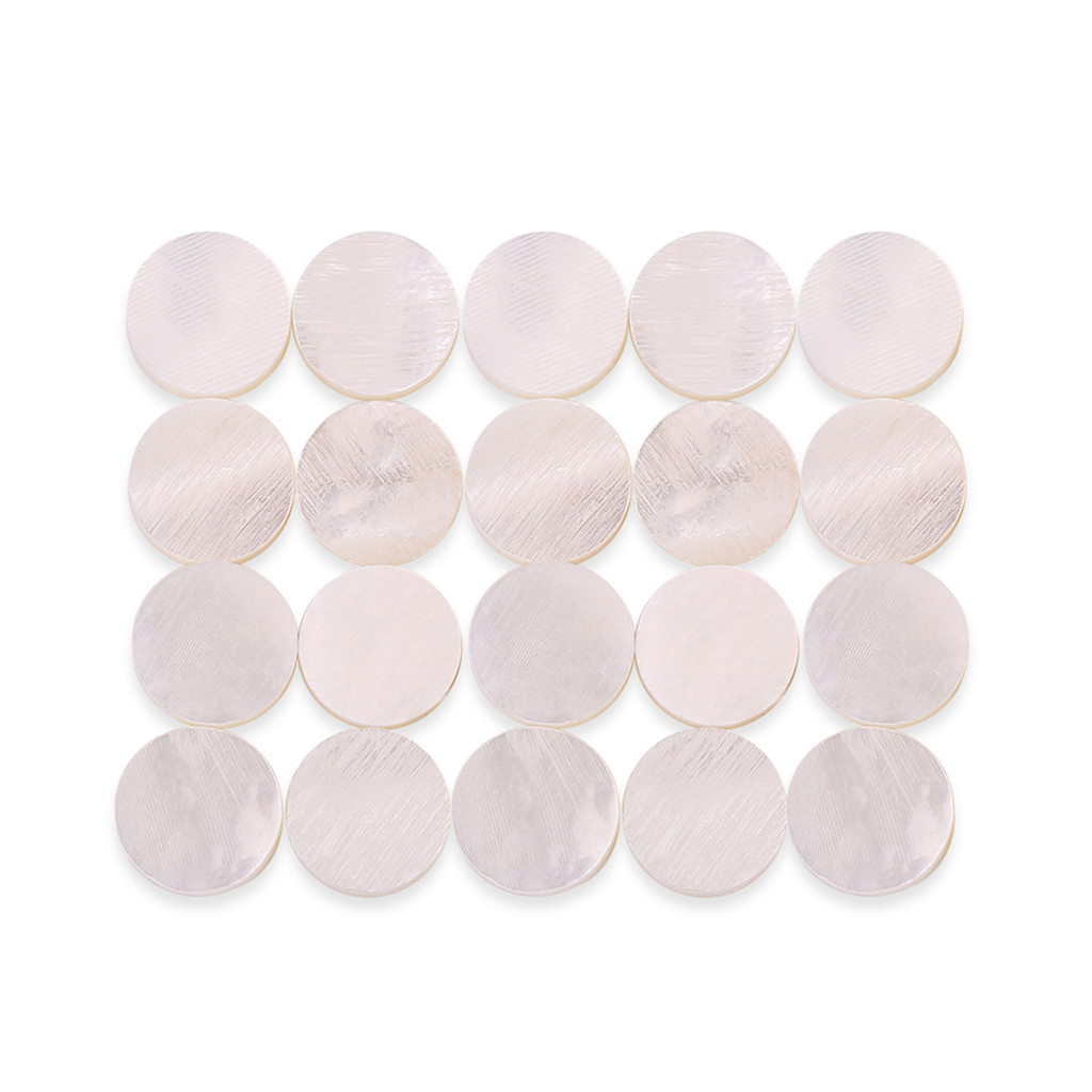 20 Peças Marcadores De Pontos Embutidos Fretboard 6mm Para Guitarra Ukulele Baixo Bandolim Banjo Decoração