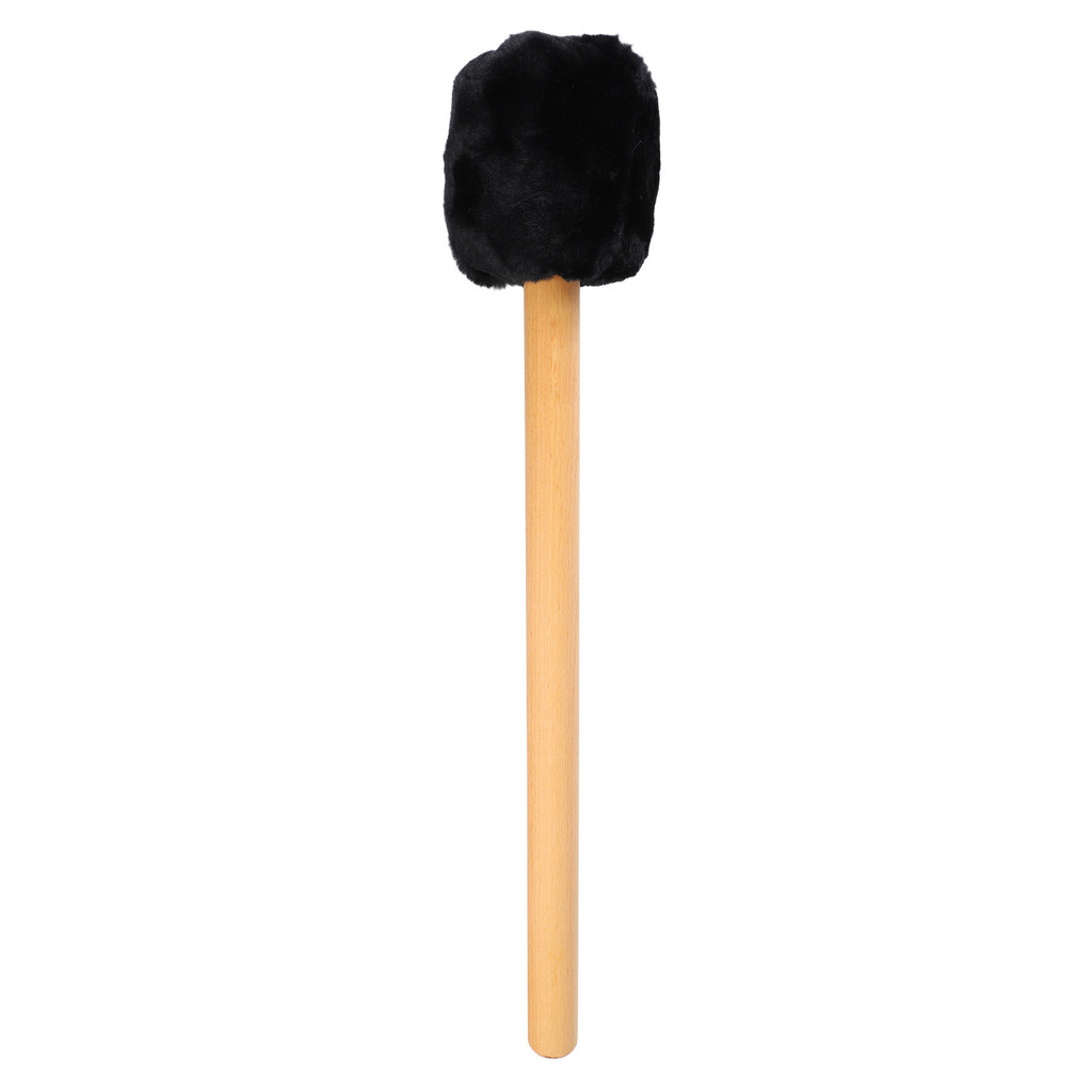 wohobr Tambor Mallet Baqueta De Cabeça De Feltro Macio Com Alça Longa Para Batedor Xilofone Timpani Preto