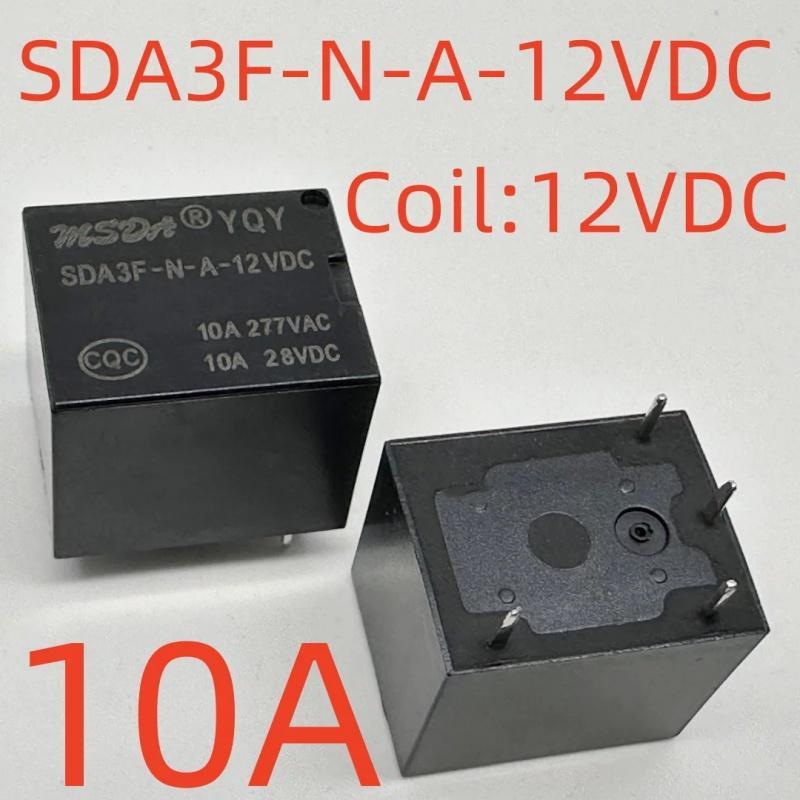 Relé Elétrico SDA3F-Na-12VDC T73A , 4 Pinos , 10A , Adequado Para Reparo De Eletrodomésticos