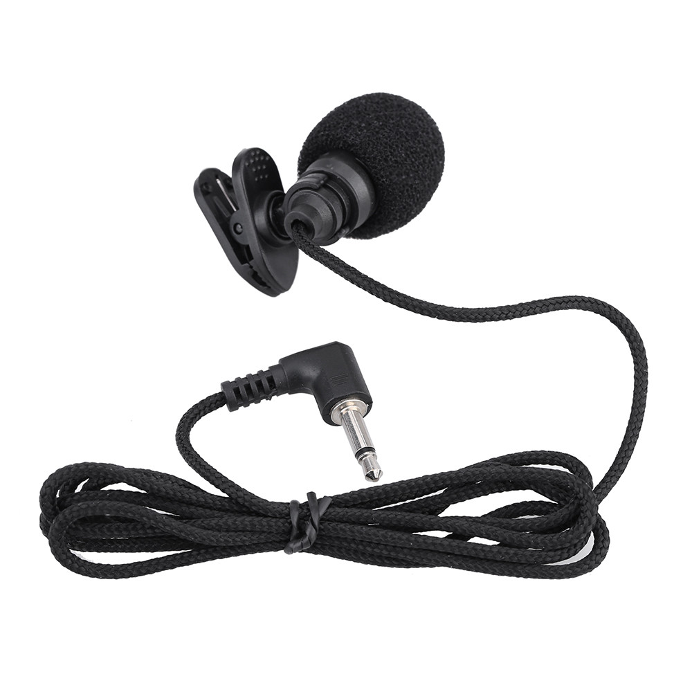 fgstbr Mini Portátil Clip-on Lapela Microfone Condensador Mãos-Livres 3.5mm TS Plug Para Computador PC Amplificador De V