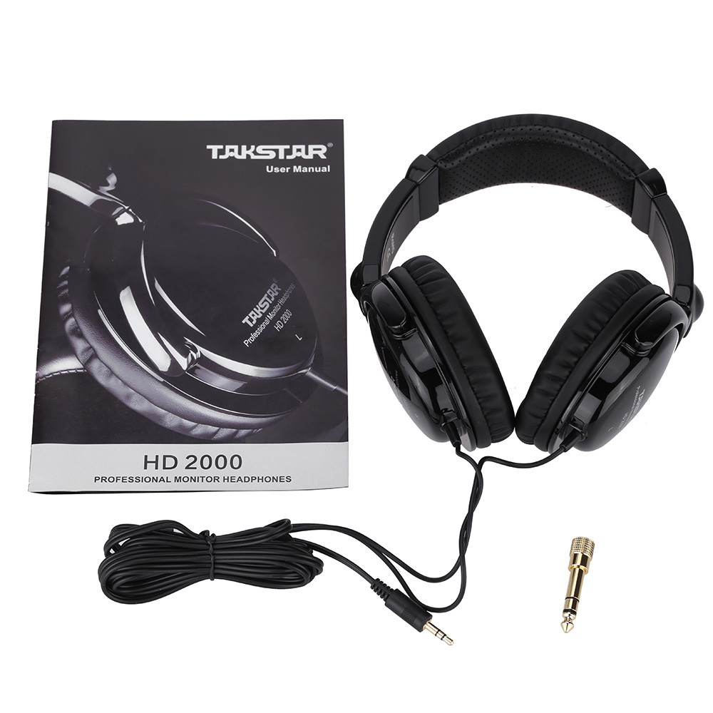 fgstbr Takstar HD 2000 Com Fio Estéreo Monitor Dinâmico Fone De Ouvido Para Guitarra PC Computador CD Player Walkman MP3