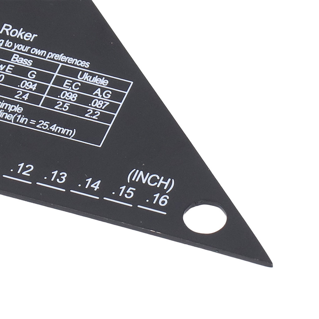 Telbr Ferramenta De Régua De Medidor De Ação De Corda De Guitarra , Acessórios De Peças De Baixo Elétrico De Aço Inoxidá