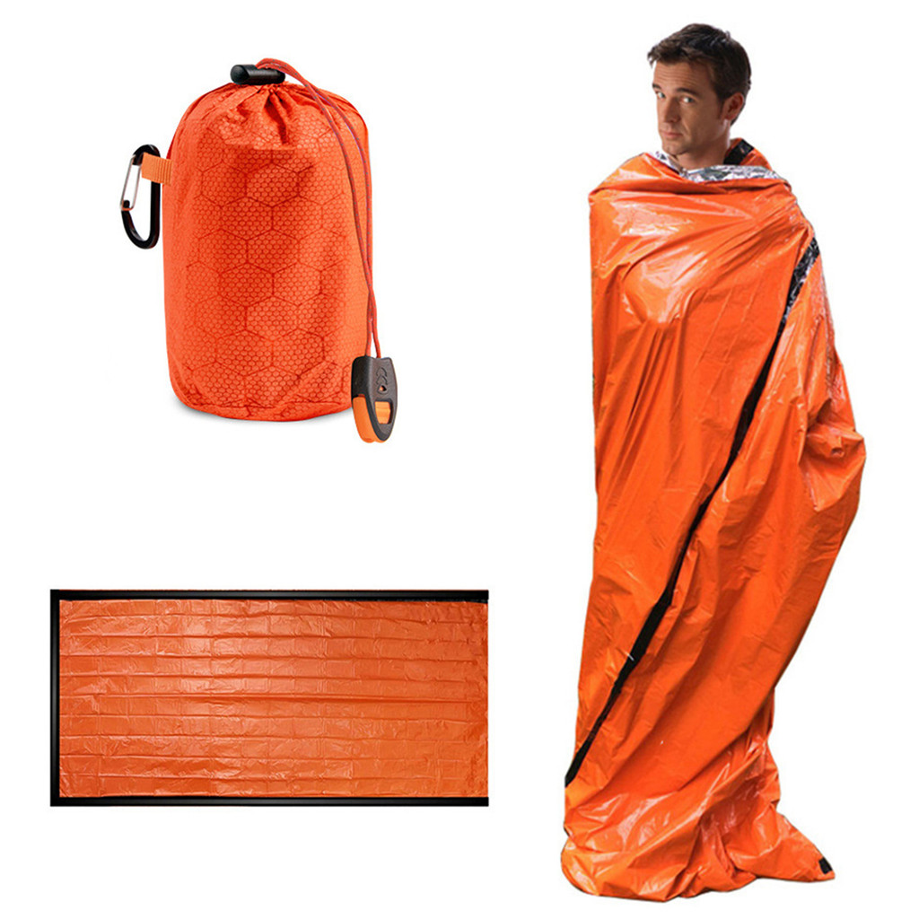 GGBR Saco De Dormir De Emergência Cobertores Térmicos Bivy De Vida Sobrevivência À Prova D'água Para Aventuras Ao Ar Liv