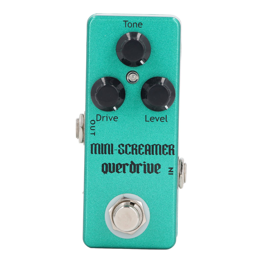 Pedal De Efeito Overdrive sicibr Com Botões De Controle De Tom De Nível De Acionamento Guitarra Elétrica De Liga De Alum