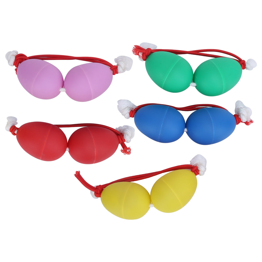 fgstbr 5 Unidades Maracas Ovos ABS Ferro Areia Corda De Nylon Características Nacionais Percussão Profissional