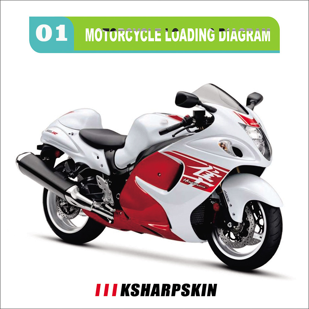 Decalque À Prova D'água Para Carenagem Frontal , Adesivo Motocicleta , Corpo De moto , kit De Decalques GSXR Suzuki Haya