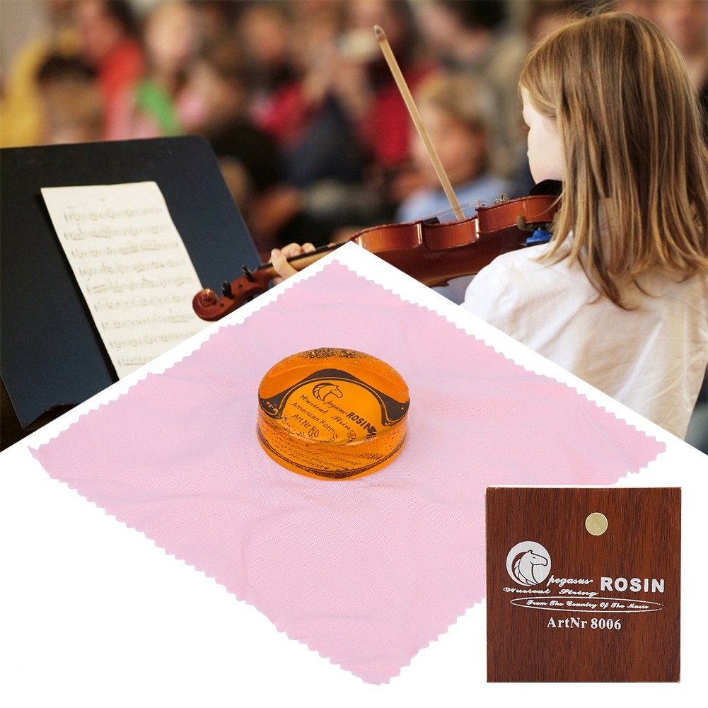 fgstbr Resina Artesanal Premium Em Caixa De Madeira Para Violino Viola Violoncelo E Erhu (Transparente)