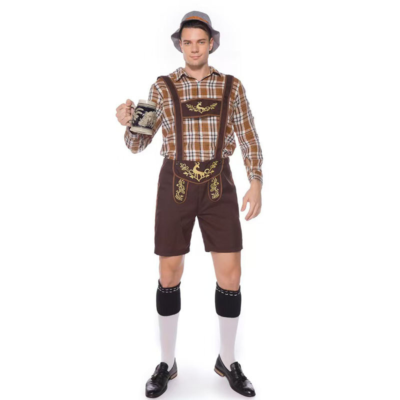 Hansel Bávaro Lederhosen Oktoberfest Traje Para Homens Roupa De Festival De Cerveja Alemã