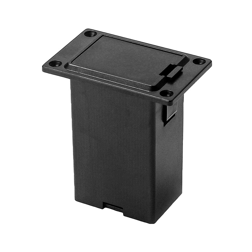 cpnobr 9V Bateria Caso Suporte Caixa Compartimento Para Guitarra Acústica Baixo Captador Preto