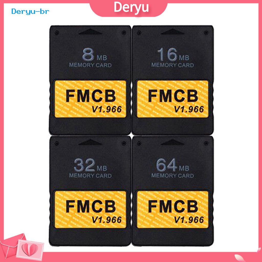 deryu.br Cartão De Memória Para Console De Jogos Ultrafino De Alta Velocidade 8MB/16MB/32MB/64MB FMCB Grátis MCboot v1.9