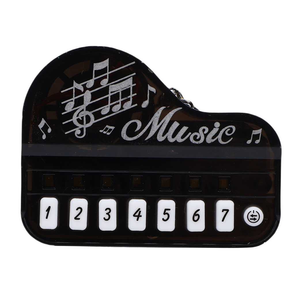 sicibr Micro Piano Chaveiro Mini Teclado Eletrônico Portátil Instrumento Musical Pingente Com Luzes Mochila Carteira D