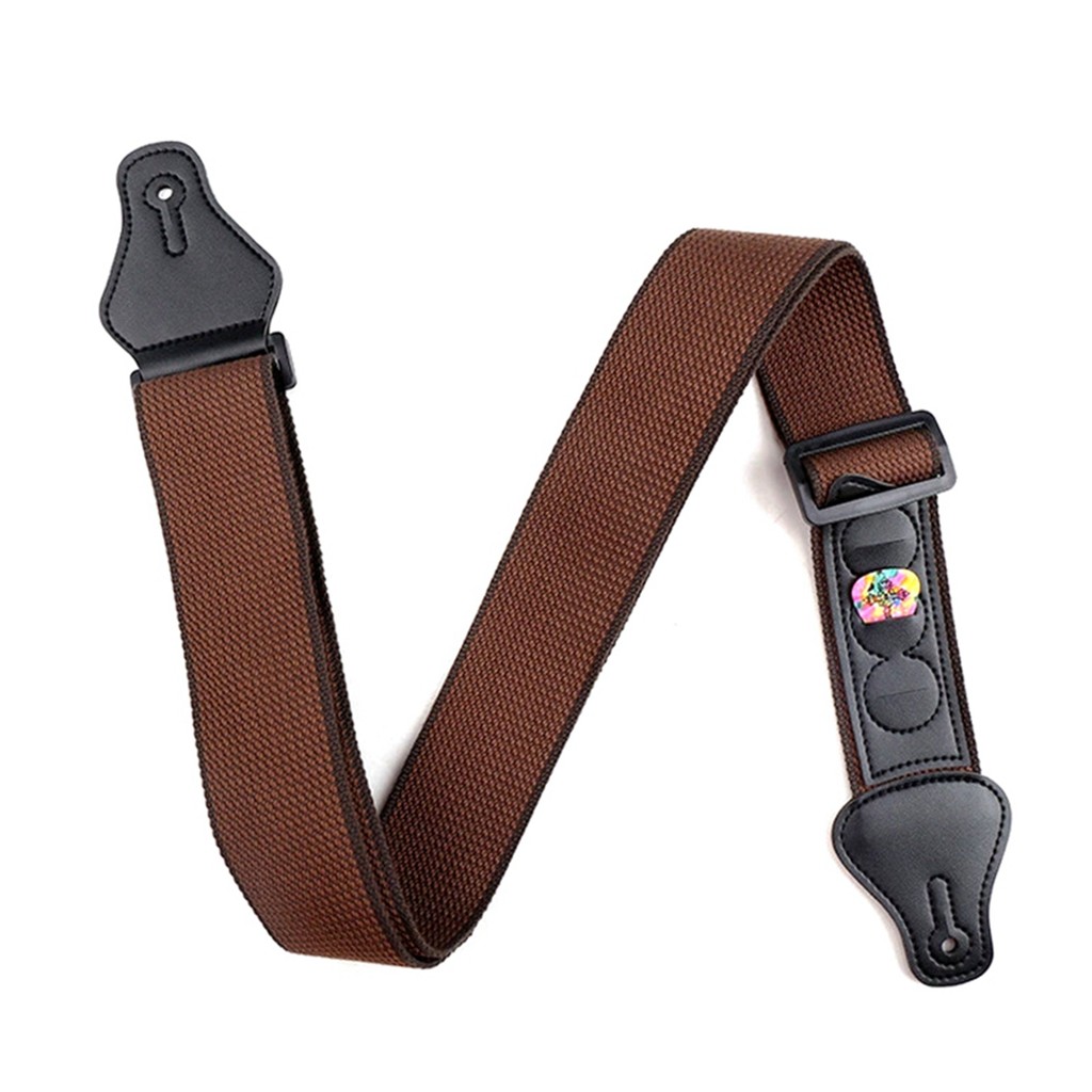 Pulseira De Algodão Para Guitarra wohobr Folk Elétrica Pura Com Cinto De Rolagem 5 Pás E 2 Fivelas De Borracha