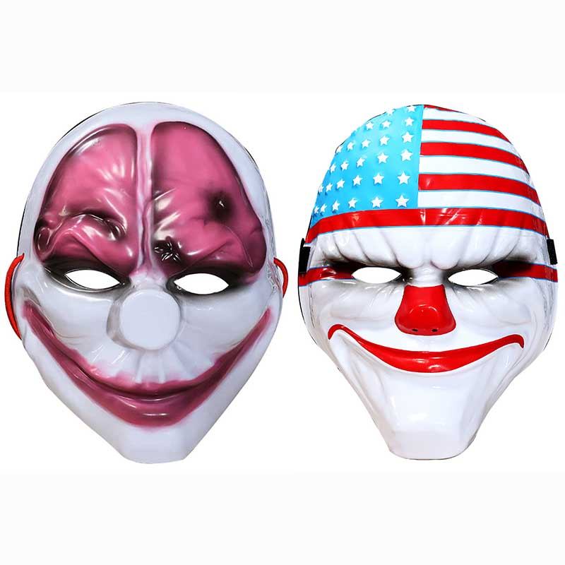 Payday 2 Máscara De Jogo Temático Halloween Horror Masquerade Cosplay Festa
