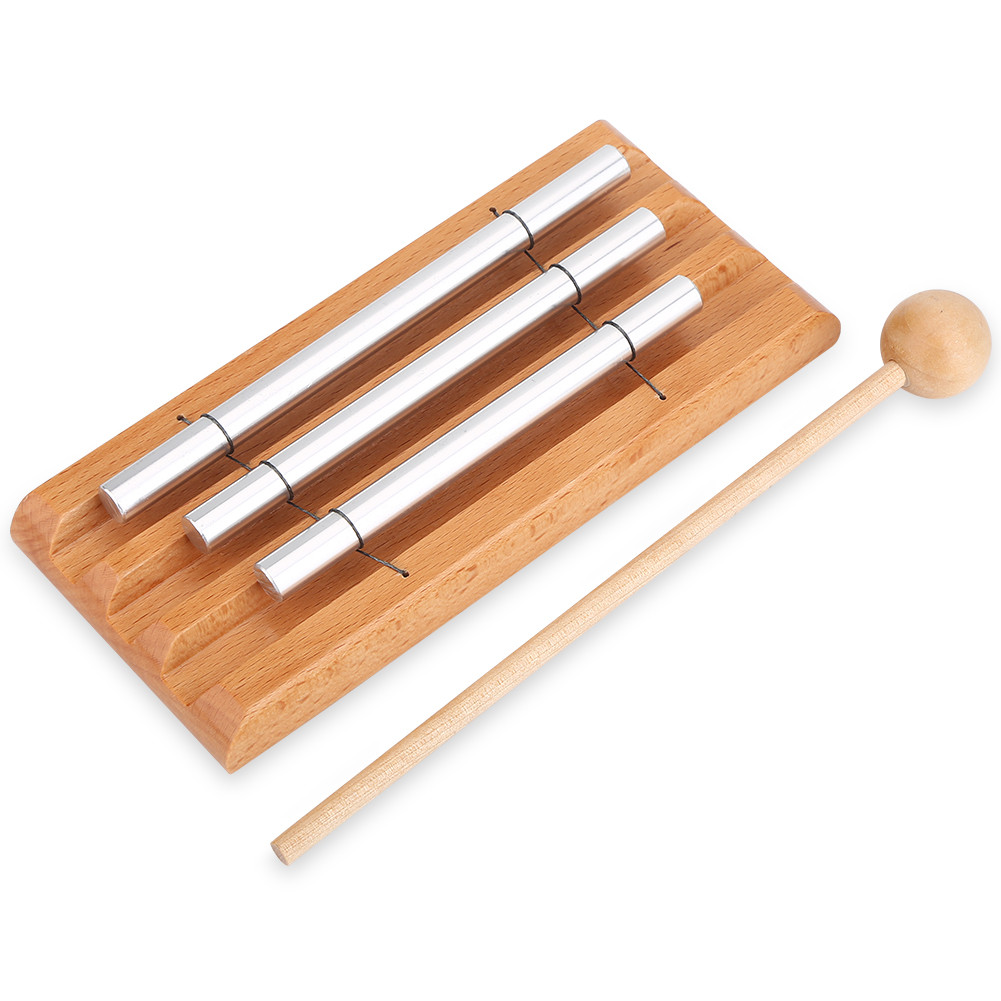 Instrumentos De Percussão andobr , Brinquedo De Educação Musical De 3 Tons De Carrilhão Requintado Durável Para Crianças