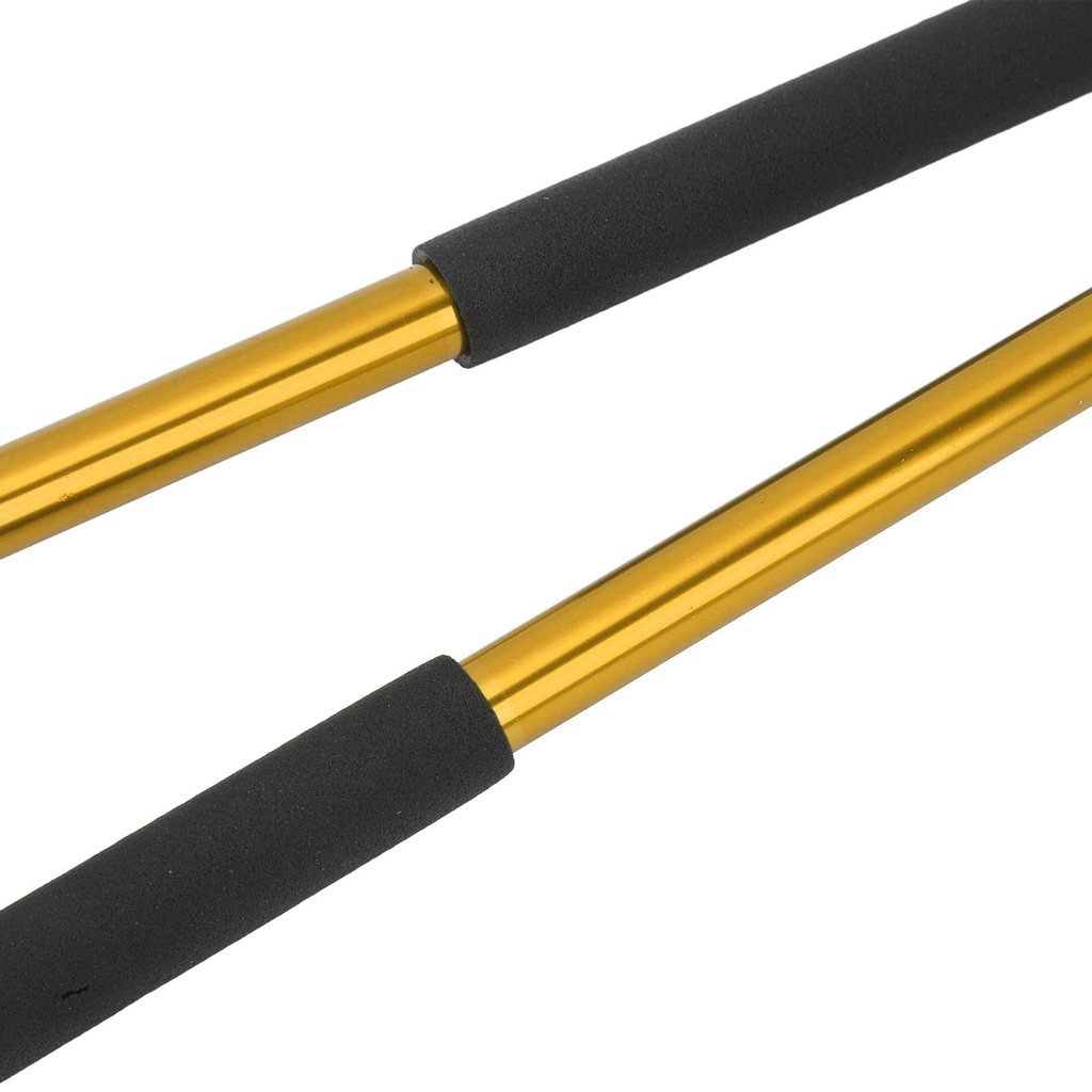 Telbr 2 Peças Timpani Mallet Cabeça De Feltro De Lã Macia Antiderrapante Alça De Borracha Liga Percussão Vara Ouro