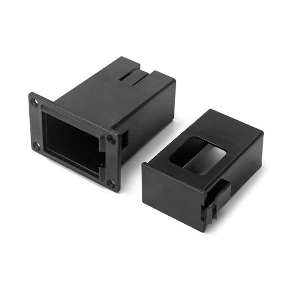 wohobr 9V Bateria Caso Suporte Caixa Compartimento Para Guitarra Acústica Baixo Captador Preto