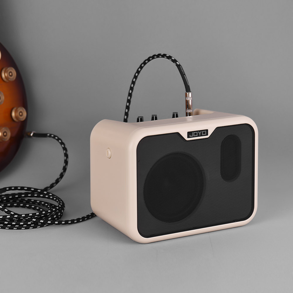 fgstbr JOYO MA-10B Mini Alto-Falante Amplificador De Baixo Elétrico Portátil 10Watt Amp Normal/Drive Canais Duplos Com A