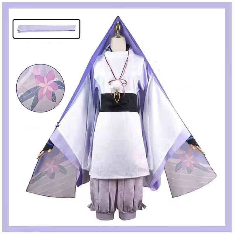 Scaramouche Wanderer Role Play Costume Completo Genshin Impact Cos Traje Passado Roupas Brancas
