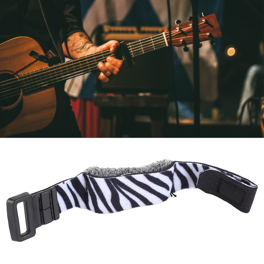cpnobr Universal Guitar String Mute Damper Ajustável Redução De Ruído Muter Preto Branco