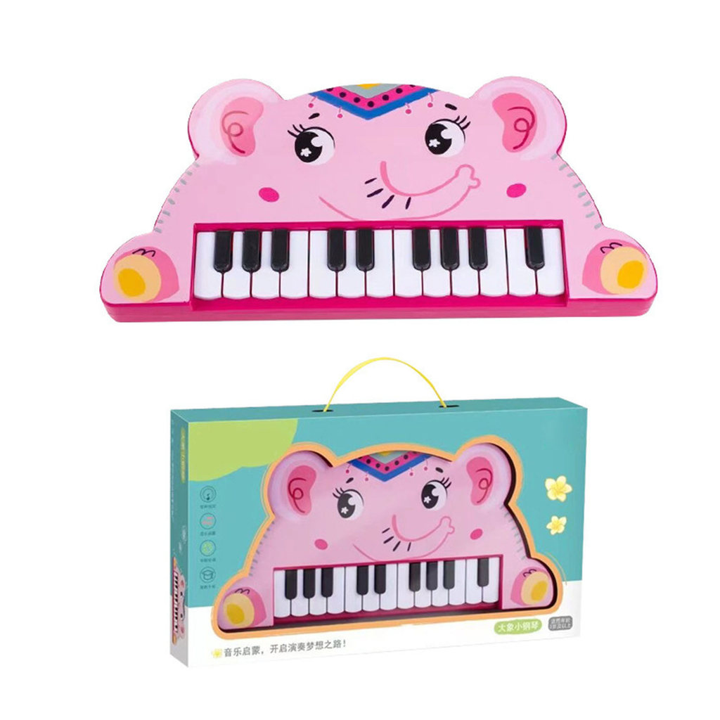 wohobr Teclado De Piano Para Crianças , Desenho Animado , 22 Teclas , Animais Educativos Infantis , Brinquedos Eletrônic
