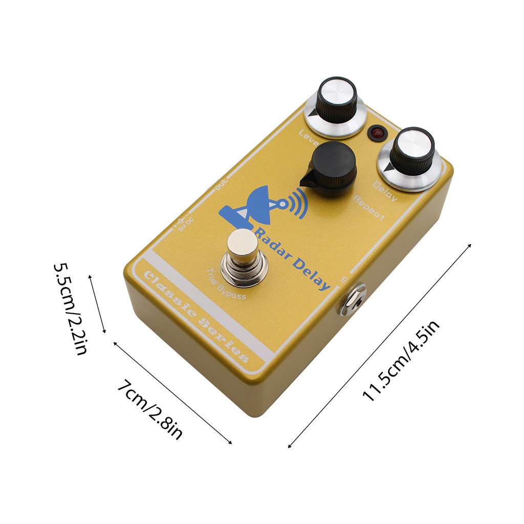 fgstbr MOSKYAUDIO Pedal De Efeitos De Atraso De Guitarra Analógico-Digital Híbrido Verdadeiro Circuito BBD Distorção-Oti